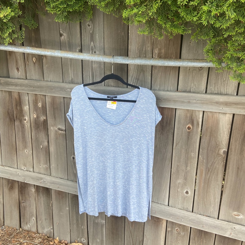 Ambiance: Oversize Short Sleeve V-neck Shirt